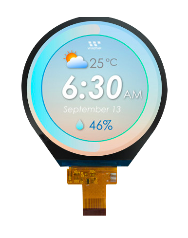Écran TFT IPS Rond 3.4